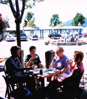 Picture of us having coffee in Port Alberni