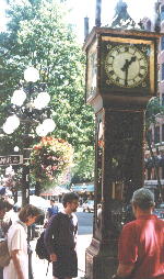 Picture of Jeffrey at the Gastown steam clock