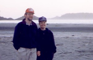 Photo of Margreta and Jeffrey at Tofino, BC