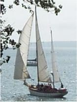 Photo of sailboat in Lunenburg