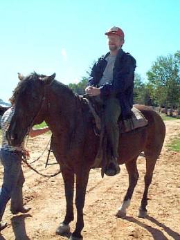 Photo of Jeffrey on a horse